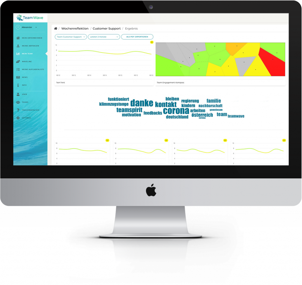 TeamWave – Webbasierte Social Teaming & Feedback Lösung, Produkt